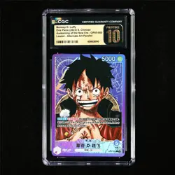 CGC 10 PRISTINE 2023 One Piece CHN Monkey D. Luffy OP05-060 L (Alt Art Parallel) - Image 2
