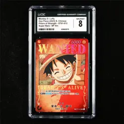 CGC 8 NM/MINT 2023 One Piece CHN Monkey D. Luffy ST01-012 SR - Image 1