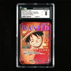 CGC 8 NM/MINT 2023 One Piece CHN Monkey D. Luffy ST01-012 SR - Image 2