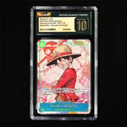 CGC 10 Pristine 2025 One Piece JPN Monkey D. Luffy OP13-118 SEC - Image 2