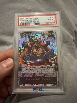 Marshall D Teach Manga One Piece PSA 10 Alt Art SR-SP OP09-093 Japan - Image 1