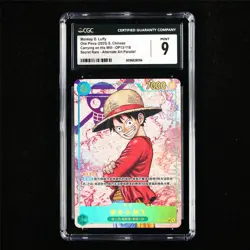 CGC 9 MINT 2025 One Piece CHN Monkey D. Luffy OP13-118 SEC - Image 2