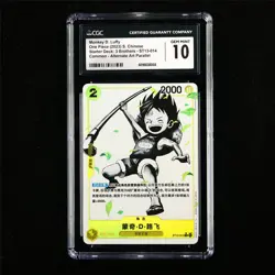 CGC 10 GEMMINT 2023 One Piece CHN Monkey D. Luffy ST13-014 C (Alt Art Parallel) - Image 2