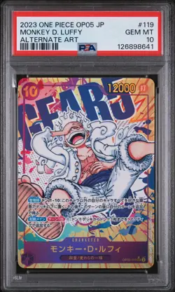 PSA 10 - Monkey D. Luffy - OP05 119 AA SEC - Japanese - One Piece Card - Image 1