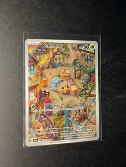 Pokemon Karte Weherba PAL 198/193 Entwicklungen in Paldea NM Full Art Rare DE - Image 3