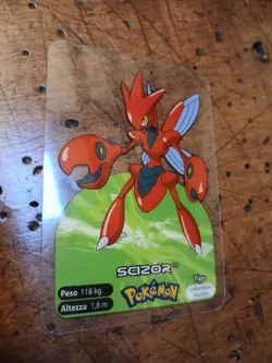 Scizor 212 Pokemon Lamincards Edibas - ITA - EXC - Image 1