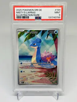 Misty’s Lapras PSA 9 Deutsch - DRI 194 Ewige Rivalen - Holo Rare Pokemon .DE - Image 1