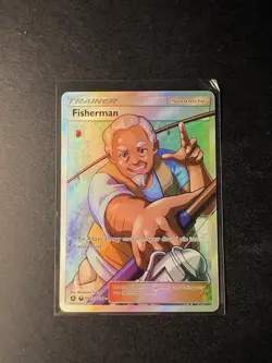 POKEMON - FISHERMAN - SV83/SV94 - HIDDEN FATES - FULLART TRAINER - EN - NM - Image 1