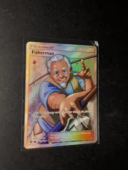 POKEMON - FISHERMAN - SV83/SV94 - HIDDEN FATES - FULLART TRAINER - EN - NM - Image 3