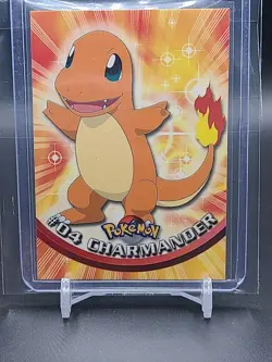1999 Topps Pokemon Animation #04 Charmander Green Print - Image 1