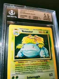 Pokemon Venusaur Holo Base Set 15/102 BGS No Shining Goldstar - Image 2