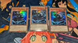 YuGiOh! | PLAYSET 3x Vanquish Soul Jiaolong | AGOV-EN018 Ultra Rares 1st Ed | NM - Image 1