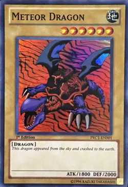Meteor Dragon PRC1-EN001 1st Edition Super Rare LP - Image 2