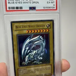 Yu-Gi-Oh! 2002 Blue-Eyes White Dragon SDK-001 Ultra Rare PSA 6 EX-MT - Image 1
