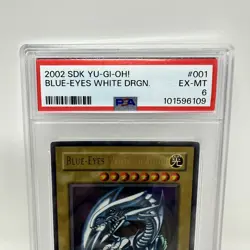 Yu-Gi-Oh! 2002 Blue-Eyes White Dragon SDK-001 Ultra Rare PSA 6 EX-MT - Image 5