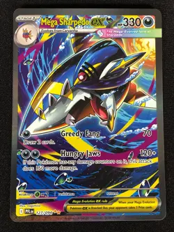 Pokemon Mega Sharpedo EX 127/094 Ultra Rare Holo (NM) - Image 1