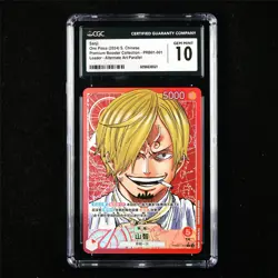 CGC 10 GEM MINT 2024 One Piece CHN Sanji PRB01-001 L (Alt Art Parallel) - Image 1