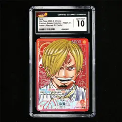 CGC 10 GEM MINT 2024 One Piece CHN Sanji PRB01-001 L (Alt Art Parallel) - Image 2