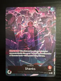 Shanks (English Version 2nd Anniversary Set) OP09-001 One Piece Promotion Cards - Image 1