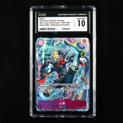 CGC 10 GEM MINT 2024 One Piece CHN Sanji OP07-064 SR (Alt Art Parallel) - Image 1