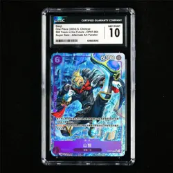 CGC 10 GEM MINT 2024 One Piece CHN Sanji OP07-064 SR (Alt Art Parallel) - Image 2