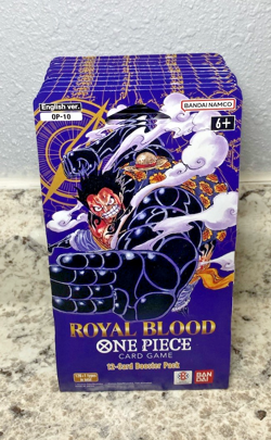 Lot Of 10 One Piece ROYAL BLOOD OP-10 English Sleeved Booster Packs - Image 1