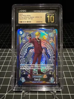 Sanji (SP) SEC OP11-A Fist of Divine Speed OP06-119- CGC Pristine 10 - Image 3