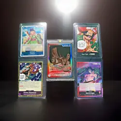 One Piece CCG TCG Portgas.D.Ace Alternate Art Leader OP13 Carrying On His Will - Image 1
