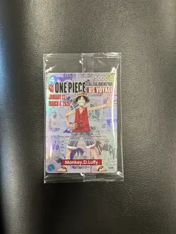 One Piece Monkey.D.Luffy US College Basketball Promo Card 1/23 SEALED - Image 1