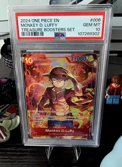2024 One Piece Promo Monkey D. Luffy Treasure Boosters Set #006 PSA 10 GEM MINT! - Image 1