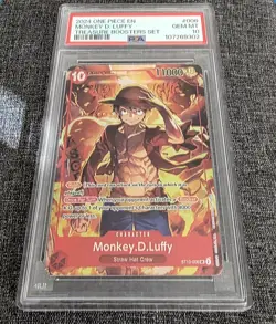 2024 One Piece Promo Monkey D. Luffy Treasure Boosters Set #006 PSA 10 GEM MINT! - Image 3