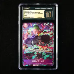 CGC 10 PRISTINE 2025 One Piece JPN Roronoa Zoro OP09-076 Rare - Image 1