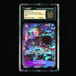 CGC 10 PRISTINE 2025 One Piece JPN Roronoa Zoro OP09-076 Rare - Image 2