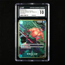 CGC 10 GEM MINT 2025 One Piece CHN Roronoa Zoro OP06-118 SEC - Image 1