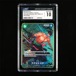 CGC 10 GEM MINT 2025 One Piece CHN Roronoa Zoro OP06-118 SEC - Image 2