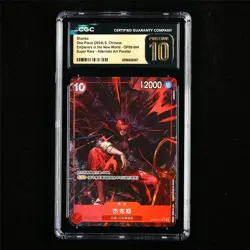 CGC 10 PRISTINE 2024 One Piece CHN Shanks OP09-004 SR (Alt Art Parallel) - Image 1
