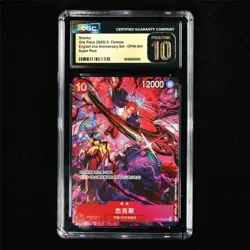 CGC 10 Pristine 2025 One Piece CHN Shanks OP09-004 SR - Image 2