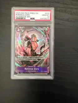 One Piece Roronoa Zoro OP09-076 Alt Art Premium Booster -The Best- Vol. 2 PSA 10 - Image 1