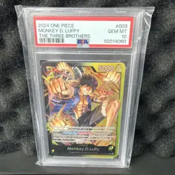 One Piece Card Game Monkey.D.Luffy ST13-003 Leader Three Brothers Deck - PSA 10 - Image 1