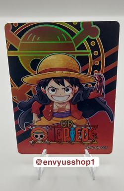 One Piece: Monkey D Luffy QR-005 "Gomu Gomu Sledge-Hammer" Rainbow Holo - Image 1