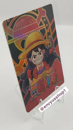 One Piece: Monkey D Luffy QR-005 "Gomu Gomu Sledge-Hammer" Rainbow Holo - Image 3