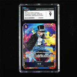CGC 9 MINT 2023 One Piece JPN Sabo OP04-083 SR (Alt Art Parallel) - Image 1