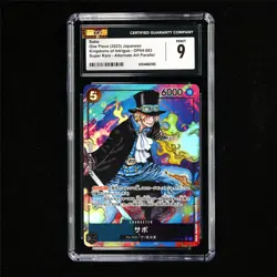CGC 9 MINT 2023 One Piece JPN Sabo OP04-083 SR (Alt Art Parallel) - Image 2