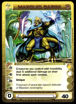 Chaotic 76/232 Marquis Darini Copper Letters Rare Card - Image 1