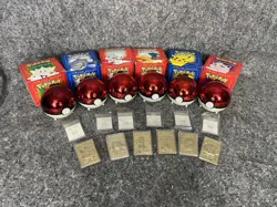 Pokemon 23k Burger King Gold Plated Trading Card Set Red Box Lot Of 6 - Image 1