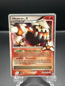 Pokemon TCG Karte - Heatran LV. X DP31 Promo Blackstar Diamant & Perl Deutsch - Image 1
