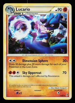 Lucario 14/95 Cracked Ice Holo Call of Legends Pokemon Card - Image 1