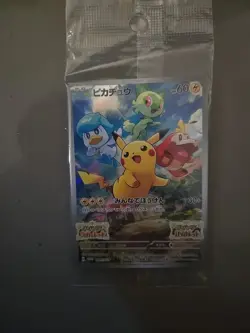 Japanese Pikachu 001/SV-P Scarlet Violet Promo Sealed Pokemon Card - Image 1