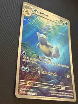 Pokemon TCG Wartortle Scarlet & Violet 151 Card Holo IR 171/165 English NM Cond. - Image 2