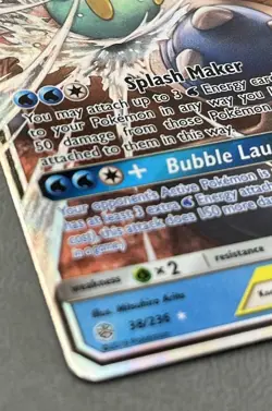 Blastoise & Piplup GX 38/236 NM Cosmic Eclipse Tag Team Pokemon Card - Image 2